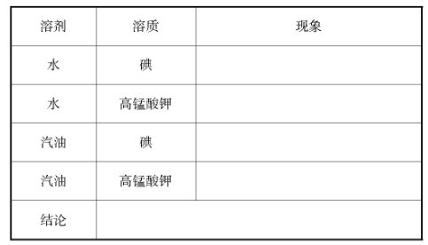 理論課也可以很開(kāi)放 ——《溶液的形成》課例研究